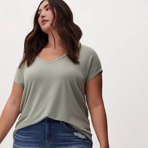 Torrid 2 Sage Dolman Tee